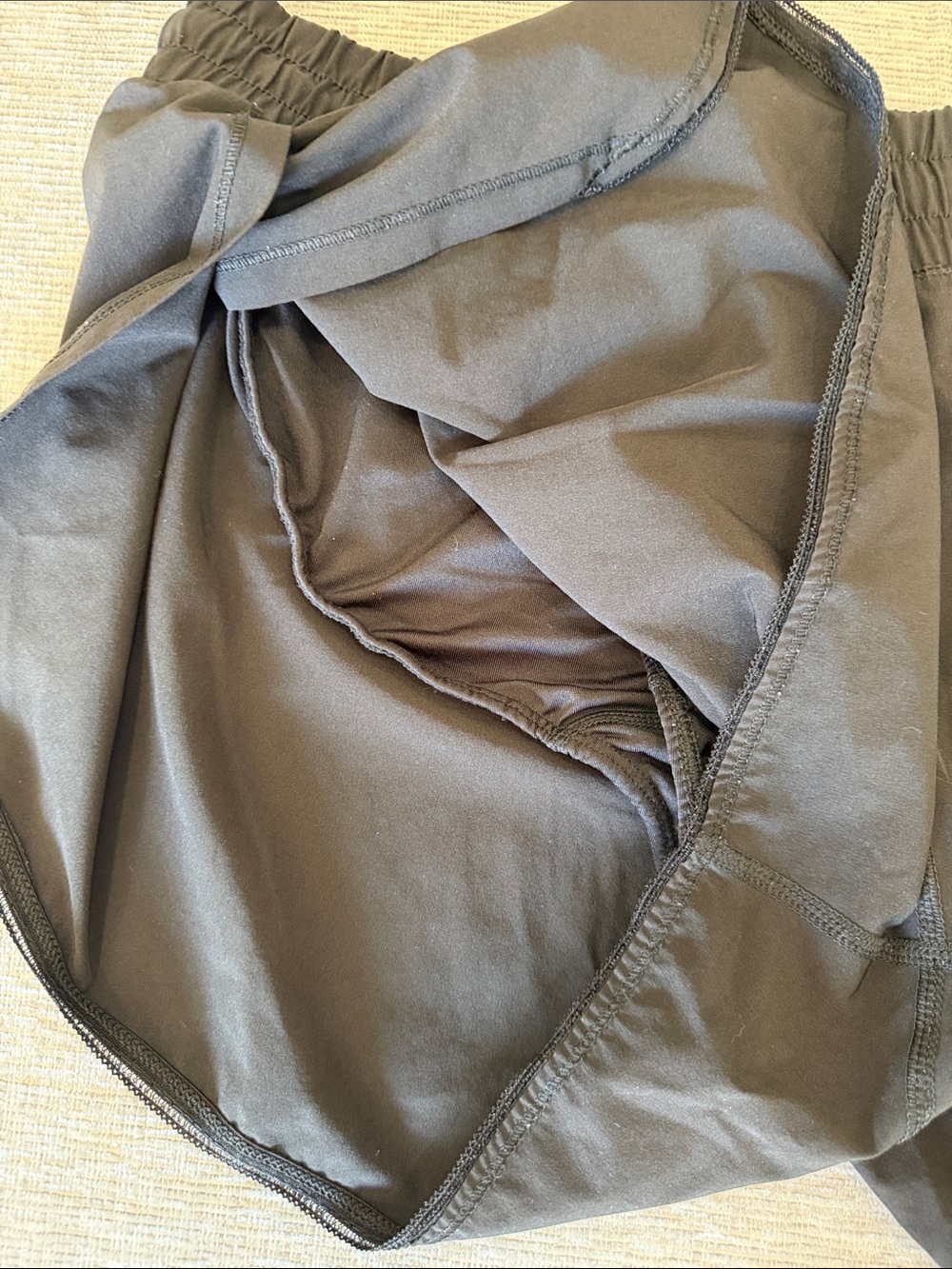90 Degree By Reflex Black Elastic Waist Athletic Shorts - Picture 2 of 4